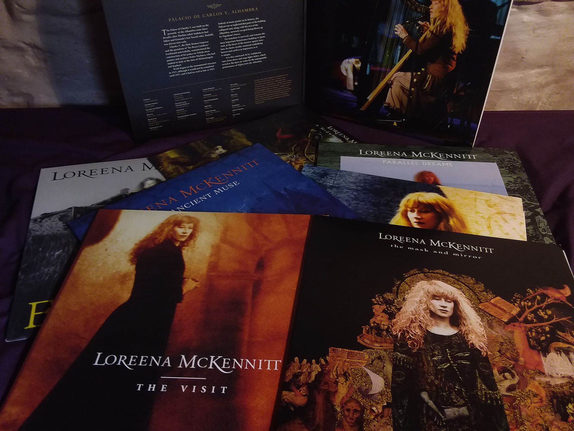 My almost-complete Loreena McKennitt vinyl collection