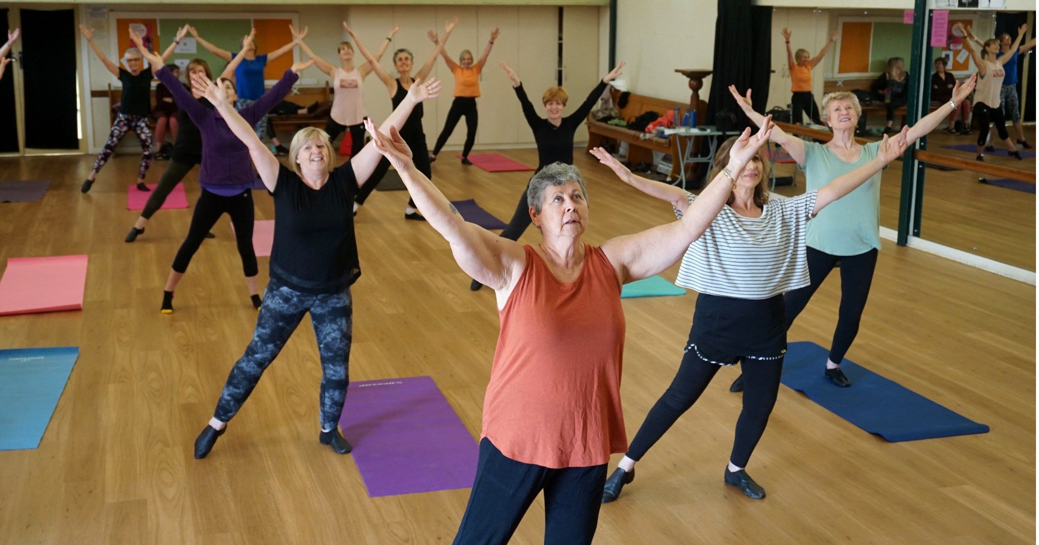 Dancers from our Friday morning Level 3 Mature Jazz class in Glengowrie