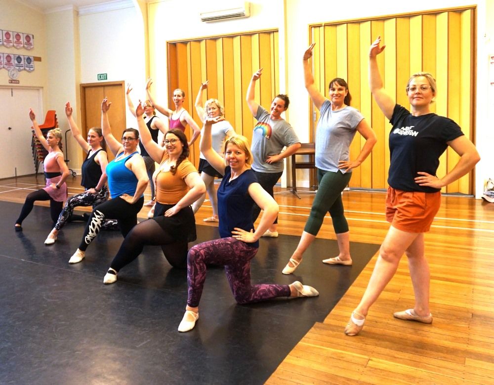 Dancers from our Tuesday night Level 3 Ballet class in Seacliff